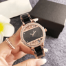 Womens Quartz Wrist Watch With 37mm Crystal Accent Dial And Steel Band 0