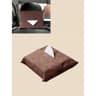 Car Leather Hanging Tissue Holder For Headrest Sun Visor And Armrest 3