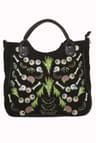 Shoulder Bag With Skeleton Skull And Bat Design 0