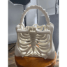 Skull Handbag With Adjustable Strap And Zip Closure 0