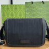 Vintage Printed Canvas Messenger Bag With Magnetic Snap Flap 0