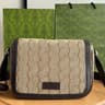 Vintage Printed Canvas Messenger Bag With Magnetic Snap Flap 1