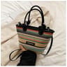 Boho Woven Rattan Beach Bag With Adjustable Crossbody Strap 3