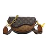 SemiCircle Saddle Crossbody Bag With Adjustable Shoulder Strap 0