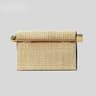 Foldable Straw Woven Crossbody Bag With Adjustable Strap 2
