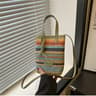 Straw Crossbody Bag With Adjustable Strap For Beach And Vacation 2