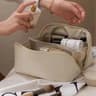 Large Capacity PU Leather Travel Makeup Bag And Waterproof Cosmetic Organizer 0