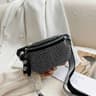 Vintage Diamond Waist Bag With Chain Strap For Women 1