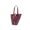 Womens Crocodile Pattern Bucket Bag With Metal Buckle And Adjustable Crossbody Strap 2