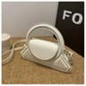 Square PU Leather Tote Bag Vintage Shoulder And Crossbody Handbag 2