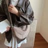 Women Large Capacity Suede Crossbody Bag With Dumpling Shape 1
