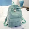 Solid Corduroy Backpack Personalized School And Travel Bag 2