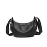 Womens Genuine Leather Half Moon Shoulder Bag With Adjustable Strap 1