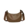 Womens Genuine Leather Half Moon Shoulder Bag With Adjustable Strap 3