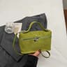 Retro Suede Crossbody Bag For Women With Box Design And Top Handle 3