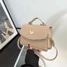 Womens Small Square Crossbody Bag In PU Leather Versatile Shoulder Handbag 2