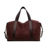 Womens Leopard Print Suede Boston Bag With Spacious Interior And Dual Carry Handles 2