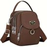 Unisex WaterResistant Travel Backpack With MultiLayer Pockets And Crossbody Straps 2