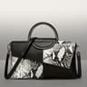 Croc Embossed Leather Clutch Bag With Handle For Women 1
