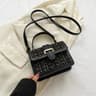Womens Thousand Bird Grid Small Square Shoulder Messenger Bag 3