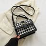 Womens Thousand Bird Grid Small Square Shoulder Messenger Bag 2