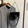 Womens Vintage Leather Saddle Crossbody Bag With MultiCompartment Storage 0