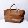 Large Capacity Vintage Split Leather Tote Bag For Women Classic Everyday Handbag 1