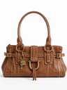 Vintage Rivet Tote Bag For Women With Lock Closure And Distressed Finish 1