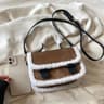 Womens Vintage Faux Nubuck Leather Mini Tote Crossbody Bag 3