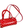 Women Mini Cylindrical Crossbody Bag With Polka Dots And Adjustable Strap 0