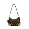 Womens Retro Letter Print Shoulder Bag Classic Casual Tote Handbag 3