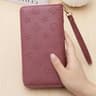 Unisex Large Capacity Ziparound Wallet With 36Card Holder And Wristlet 3