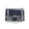 Women Printed PU Leather Chain Shoulder Crossbody Box Bag 1