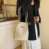 Lightweight Nylon Bucket Shoulder Bag With Casual Crossbody Design 2