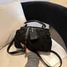 Women Crossbody Pillow Bag With Frosted Finish And Boston Handbag Design 1