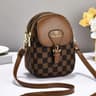 Women Mini Leather Crossbody Phone Bag With Adjustable Shoulder Strap 0
