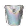 Women Minimalist Bucket Bag With Chain Crossbody Strap 4