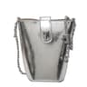Women Minimalist Bucket Bag With Chain Crossbody Strap 3