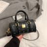 Women Retro WovenStyle PU Shoulder Bag With Soft Pillow Design 0
