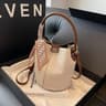 Vintage Woven Bucket Bag Versatile Shoulder And Crossbody Handbag 3