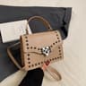 Square Crossbody Bag For Women With Rivet Accents 2