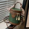 Womens Small Bucket Crossbody Bag With Handheld Design 2