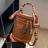 Womens Small Bucket Crossbody Bag With Handheld Design 1