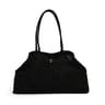 Women Suede Underarm Shoulder Bag With Magnetic Buckle And Zipper Pocket 0
