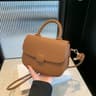 Fashionable Small Saddle Shoulder Bag With Handheld Design 1