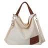 Large Patent Leather HalfMoon Crossbody Tote Bag With Chain Accent 1
