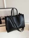Large Capacity Tote Bag With Letter Print For Women Crossbody Shoulder Handbag 0