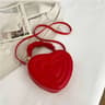 Women Heart Shoulder Crossbody Bag In PU Leather With Retro Style 0