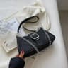 Women Canvas Crossbody Shoulder Bag With Chain Strap For Summer 0