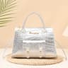 Womens Textured Gold Stone Pattern Crossbody Bag And Convertible Handbag 1